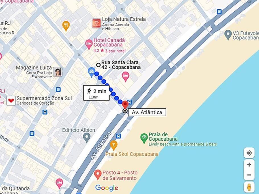 Apartamento Copa_110M Da Praia Rio de Janeiro Bagian luar foto
